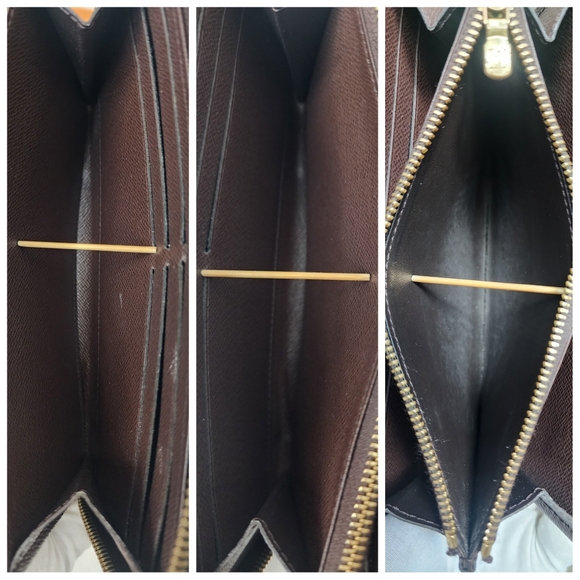 Auth Louis Vuitton Damier Ebene Besace Rosebery And Zipper Wallet Bundle - Picture 7 of 16